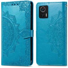 imoshion Etui de téléphone portefeuille Mandala Motorola Edge 30 Neo - Turquoise