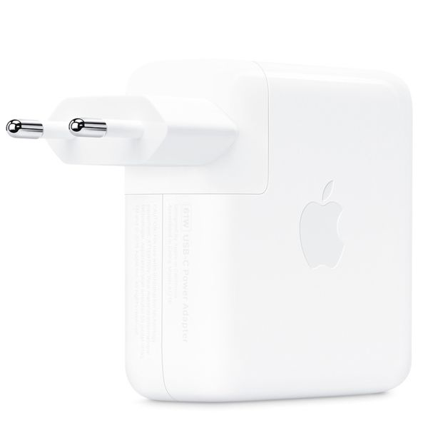 Apple Adaptateur secteur USB-C original iPhone 15 Plus - Chargeur - Connexion USB-C - 61W - Blanc