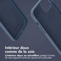 Accezz Étui de télephone portefeuille en cuir 2-en-1 avec MagSafe Apple iPhone 14 - Nightfall Blue