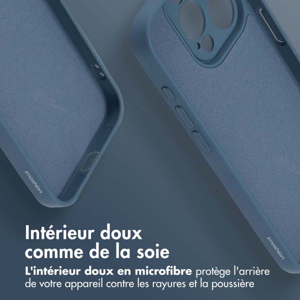 imoshion Coque Couleur avec MagSafe iPhone 15 Pro - Bleu foncé