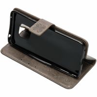 Etui de téléphone Fleurs de Trèfle Huawei Mate 20 Pro - Gris