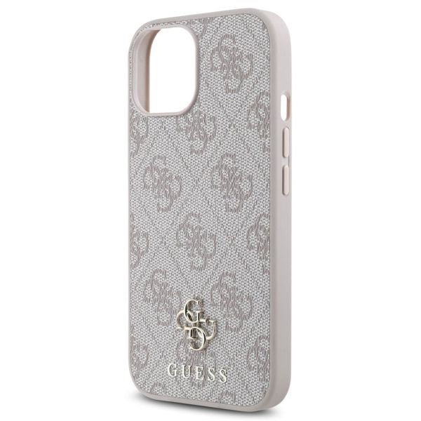Guess Coque 4G Metal Logo MagSafe Apple iPhone 15 - Rose