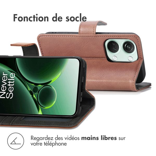 imoshion Étui de télephone portefeuille OnePlus Nord 3 - Marron