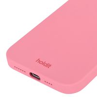 Holdit Coque Silicone iPhone 15 Pro Rouge - Pink