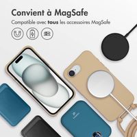 imoshion Coque arrière Color avec cordon amovible et MagSafe Apple iPhone 16e - Nude