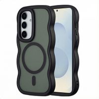 Selencia Coque arrière Wavy avec MagSafe Samsung Galaxy S24 / S25 - Noir