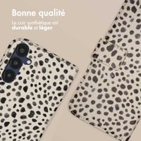 imoshion Étui de télephone portefeuille Design Samsung Galaxy A55 - Black And White Dots