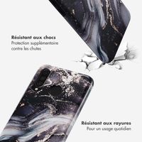 Selencia Coque arrière Vivid Tough Huawei P30 Lite - Chic Marble Black