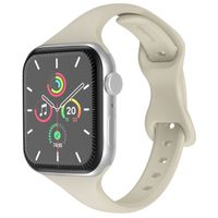 imoshion Bracelet en silicone fin Apple Watch Series 1-10 / SE / Ultra (2) (44/45/46/49 mm) - Lumière Stellaire