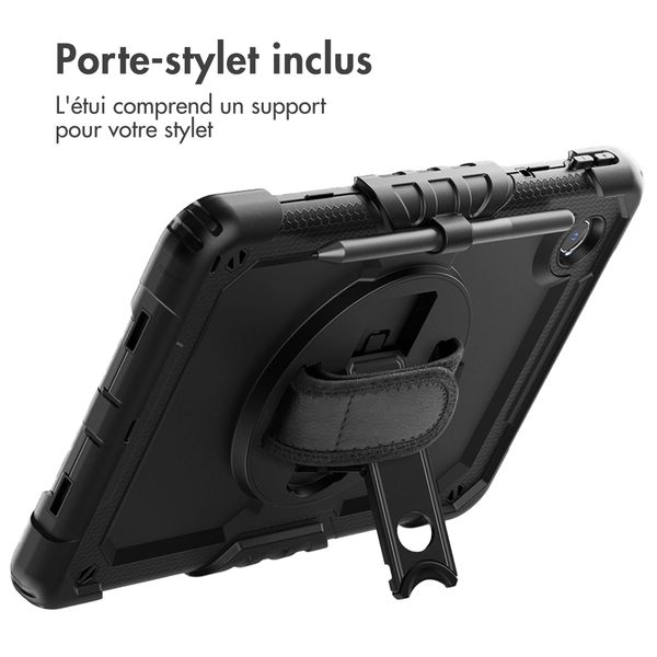 Accezz Coque arrière robuste avec bandoulière Lenovo Tab M11 - Noir