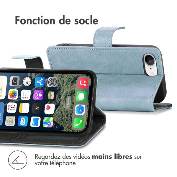 imoshion Étui de télephone portefeuille Apple iPhone 16e - Bleu clair