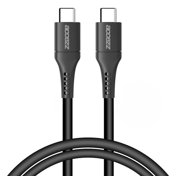 Accezz Câble USB-C vers USB-C Samsung Galaxy S23 Plus - 1 mètre - Noir