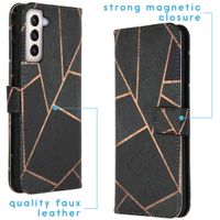 imoshion Design Softcase Bookcase Samsung Galaxy S21 Plus - Black Graphic