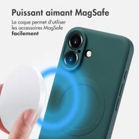imoshion Coque Couleur avec MagSafe Apple iPhone 16 - Vert foncé