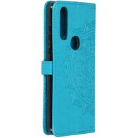 Etui de téléphone Mandala Motorola One Action - Turquoise