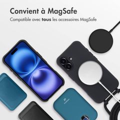 imoshion Coque arrière Color avec cordon amovible et MagSafe Apple iPhone 16 - Noir
