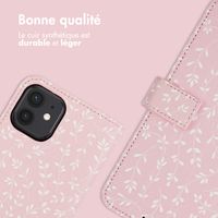 imoshion Étui de téléphone portefeuille Design iPhone 12 (Pro) - Pink Bazaar Flowers