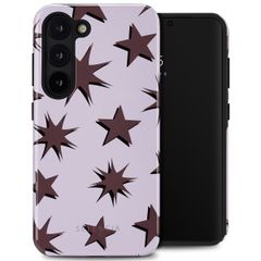Selencia Coque arrière Vivid Samsung Galaxy S23 - Stars Plum Lilac