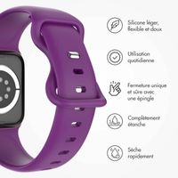imoshion Bracelet en silicone⁺ Apple Watch Series 1 t/m 11 / SE / Ultra (44/45/46/49 mm) - Taille M/L - Purple