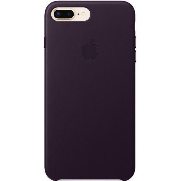 Apple Coque en cuir Luxe iPhone 8 Plus / 7 Plus - Aubergine