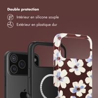 Selencia Coque arrière Vivid avec MagSafe Apple iPhone 17 Pro Max - Choco Flower Pop