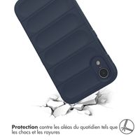 imoshion Coque arrière EasyGrip iPhone Xr - Bleu foncé