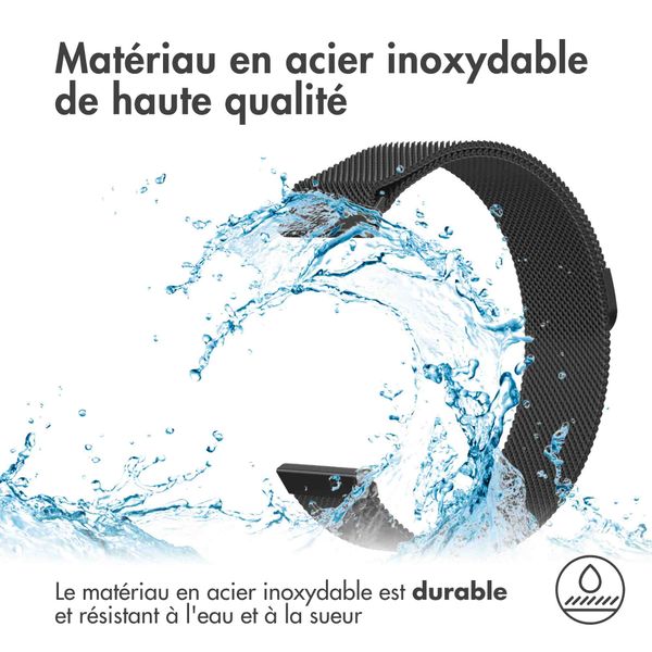 imoshion Bracelet magnétique milanais  - Connexion universelle 18 mm - Noir