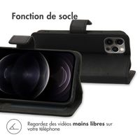 imoshion Étui de télephone portefeuille Apple iPhone 12 (Pro) - Noir