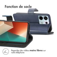 imoshion Étui de téléphone portefeuille Luxe Xiaomi Redmi Note 13 Pro (5G) / Poco X6 - Bleu foncé