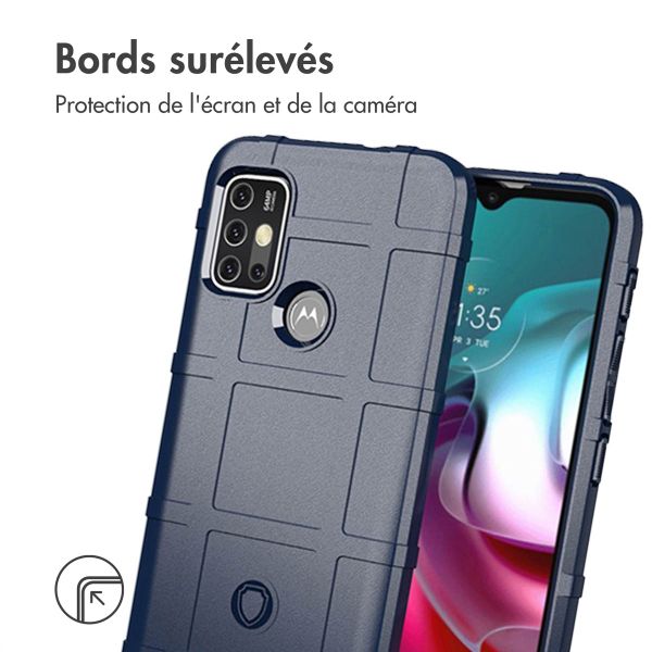 imoshion Coque Arrière Rugged Shield Motorola Moto G30 / G20 / G10 (Power) - Bleu foncé