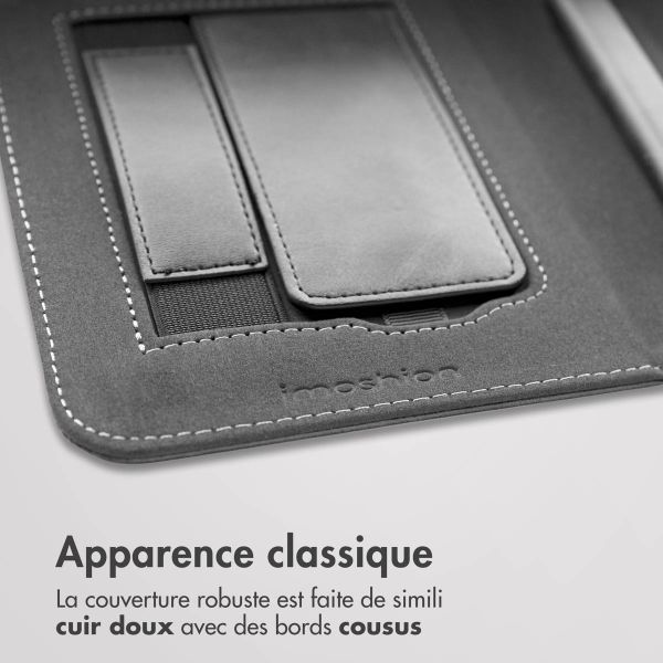 imoshion Étui de liseuse portefeuille avec strap et support Kobo Clara Colour / BW - Noir