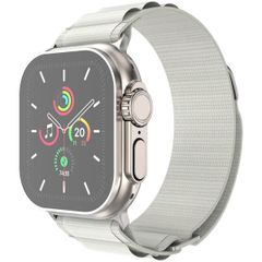 imoshion Bracelet en nylon Alpine Apple Watch Series 1 t/m 9 / SE (38/40/41 mm) | Series 10 / 11 (42 mm) - Blanc