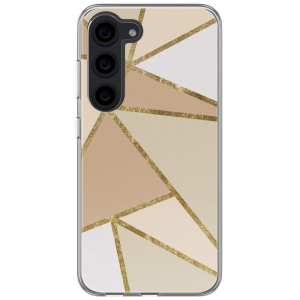 imoshion Coque design pour Samsung Galaxy S23 - Graphic Beige