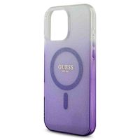 Guess Coque MagSafe IML Glitter Gradient Apple iPhone 16 Pro Max - Purple