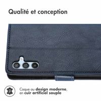 imoshion Etui de téléphone portefeuille Luxe Samsung Galaxy A34 (5G) - Bleu foncé