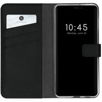 Selencia Étui portefeuille en cuir véritable iPhone 13 Pro - Noir
