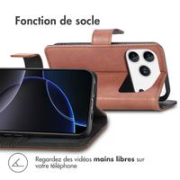 imoshion Étui de télephone portefeuille Apple iPhone 17 Pro Max - Marron