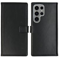Selencia Étui portefeuille en cuir véritable Samsung Galaxy S24 Ultra - Noir