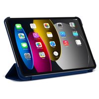 Decoded Textured Sillicon Slim Cover Apple iPad 9 (2021) 10.2 pouces / iPad 8 (2020) 10.2 pouces / iPad 7 (2019) 10.2 pouces - Navy Peony