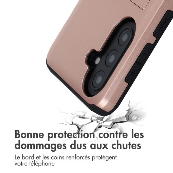 imoshion Coque arrière avec porte-cartes Samsung Galaxy A57 (5G) - Rose Gold