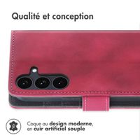 imoshion Etui de télephone portefeuille avec cordon Samsung Galaxy S25 FE - Rouge