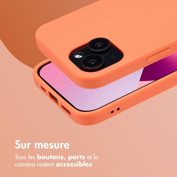 imoshion Coque Couleur Apple iPhone 13 - Apricot Crush Orange