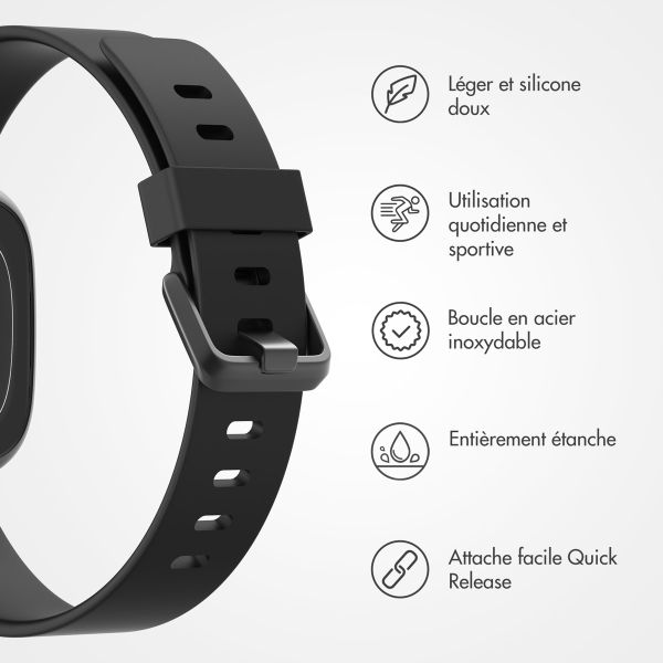 imoshion Bracelet silicone Fitbit Versa / Versa 2 / Versa Lite - Taille S - Noir