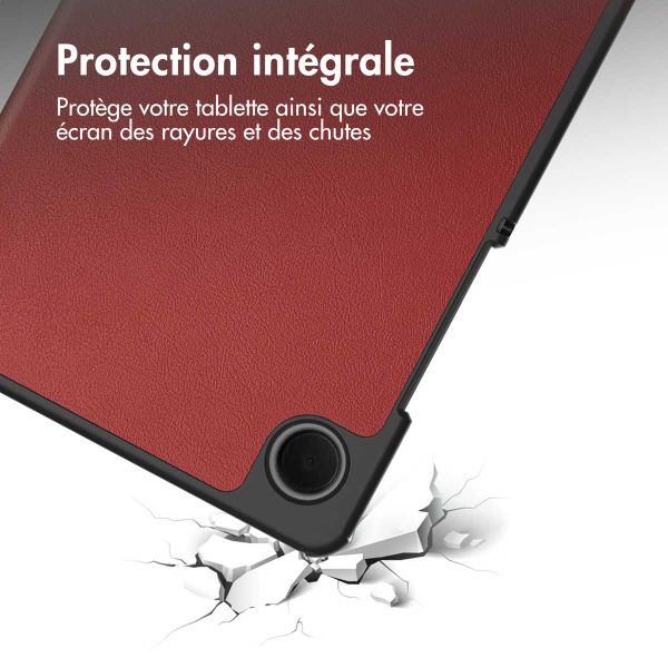 imoshion Coque tablette Trifold Samsung Galaxy Tab A9 8.7 pouces - Rouge