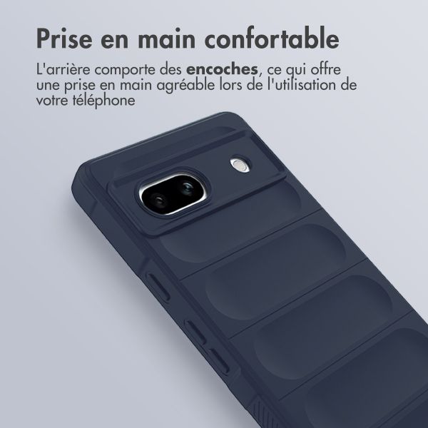 imoshion Coque arrière EasyGrip Google Pixel 7a - Bleu foncé