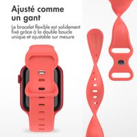 imoshion Bracelet en silicone⁺ Apple Watch Series 1 t/m 9 / SE (38/40/41 mm) | Series 10 / 11 (42 mm) - Taille S/M - Coral