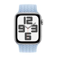 Apple Bracelet Solo tressé Apple Watch Series 1 - 9 / SE (38/40/41 mm) | Series 10 / 11 (42 mm) - Taille 4 - Light Blue