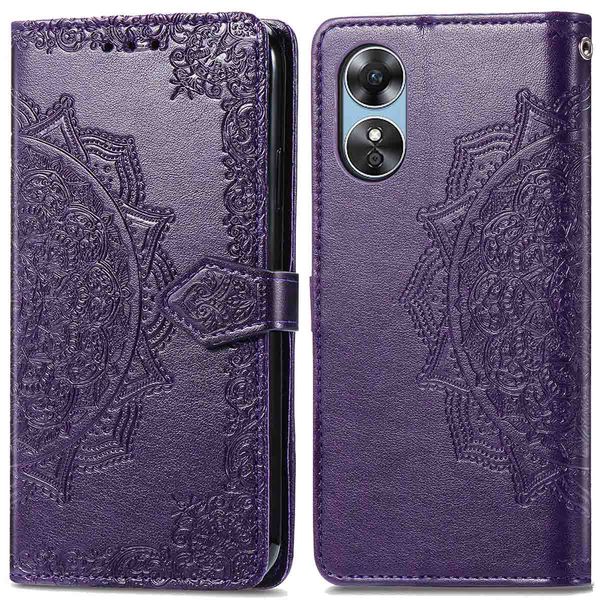 imoshion Etui de téléphone portefeuille Mandala Oppo A17 - Violet