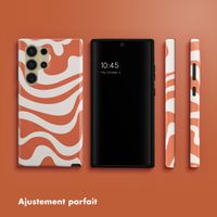 Selencia Coque arrière Vivid Samsung Galaxy S24 Ultra - Dream Swirl Orange