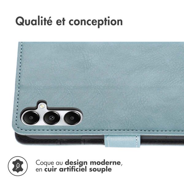 imoshion Étui de téléphone portefeuille Luxe Samsung Galaxy A56 - Bleu clair